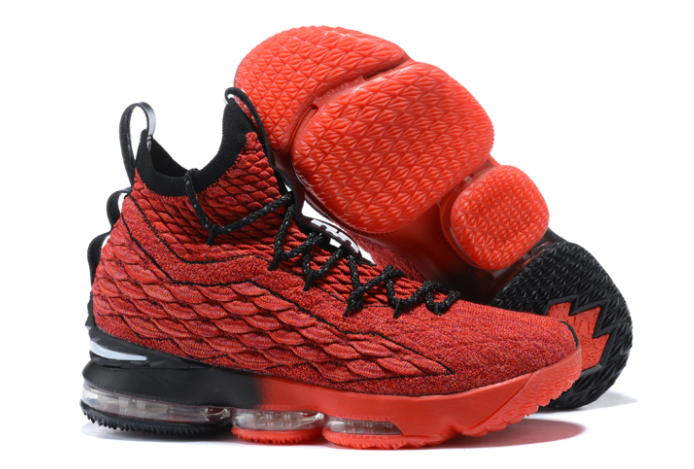 Nike LeBron 15 PE In Red Black - Click Image to Close